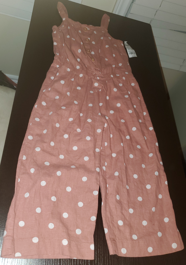 Brand New Polka Dot Jumpsuit-Girls Size 6X