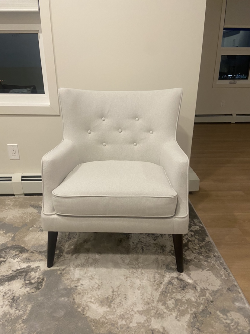 Armchair with Black Legs
