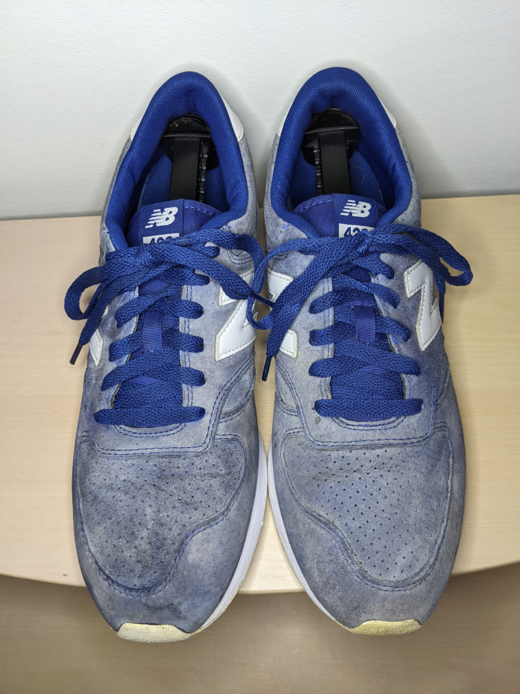 NEW BALANCE LIFESTYLE REVLITE BLUE WHITE SUEDE Sz 10.5 Shoes image indicator(3)