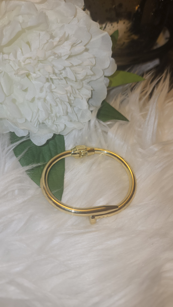 Gold Nail Bracelet - photo 4