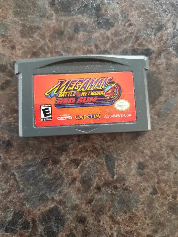 Mega Man Battle Network 4 Red Sun Game Boy Advance Cartridge