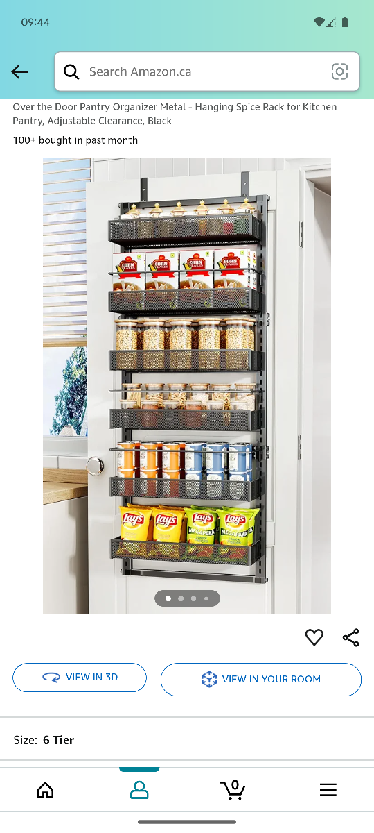 BNIB over door closet organizer