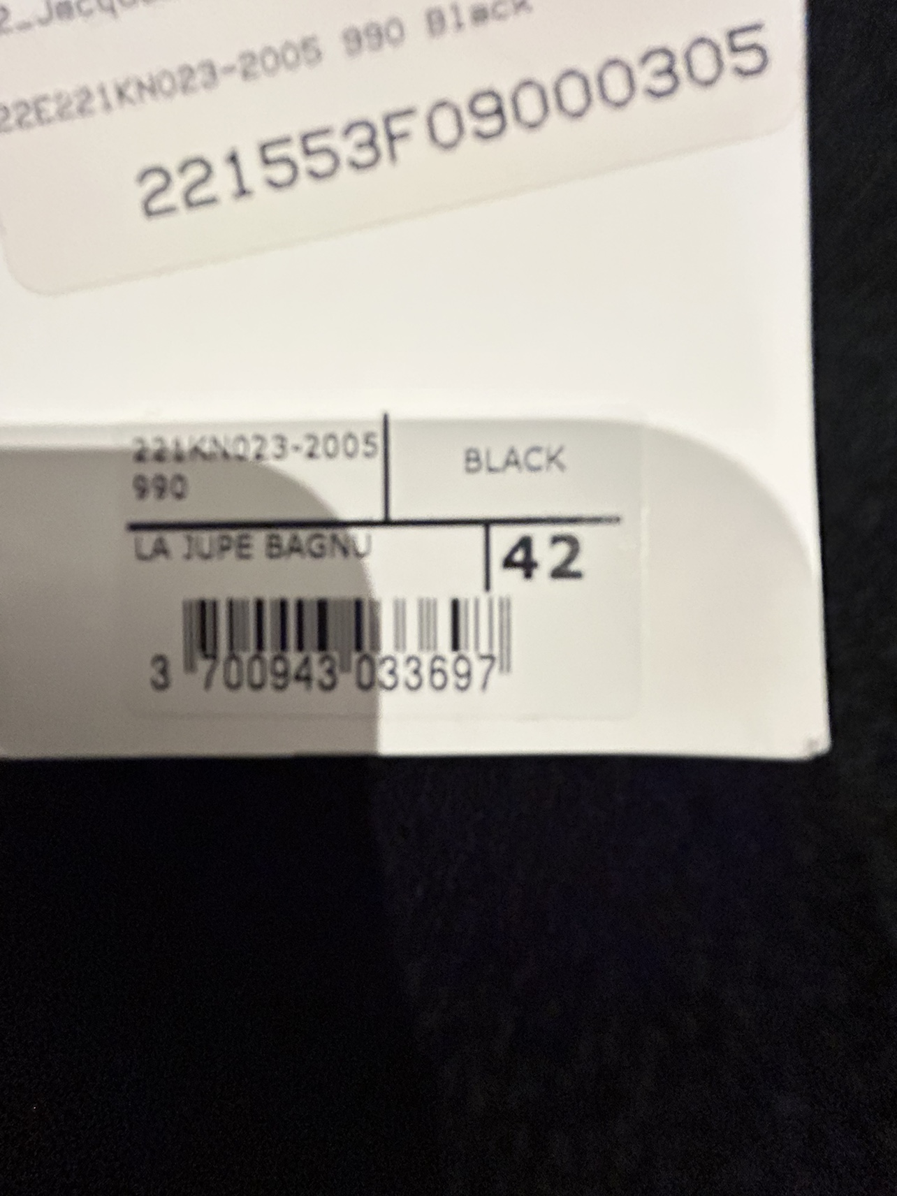 Black cotton Knit Skirt by Jacquemus image indicator(9)