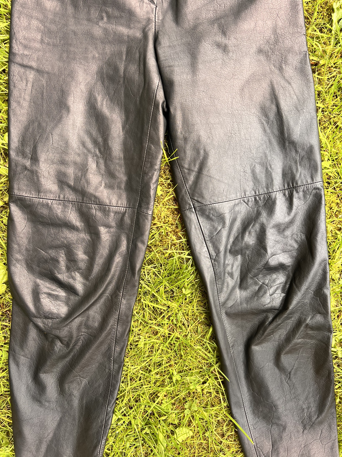 Vintage high waisted Leather Pants - photo 3