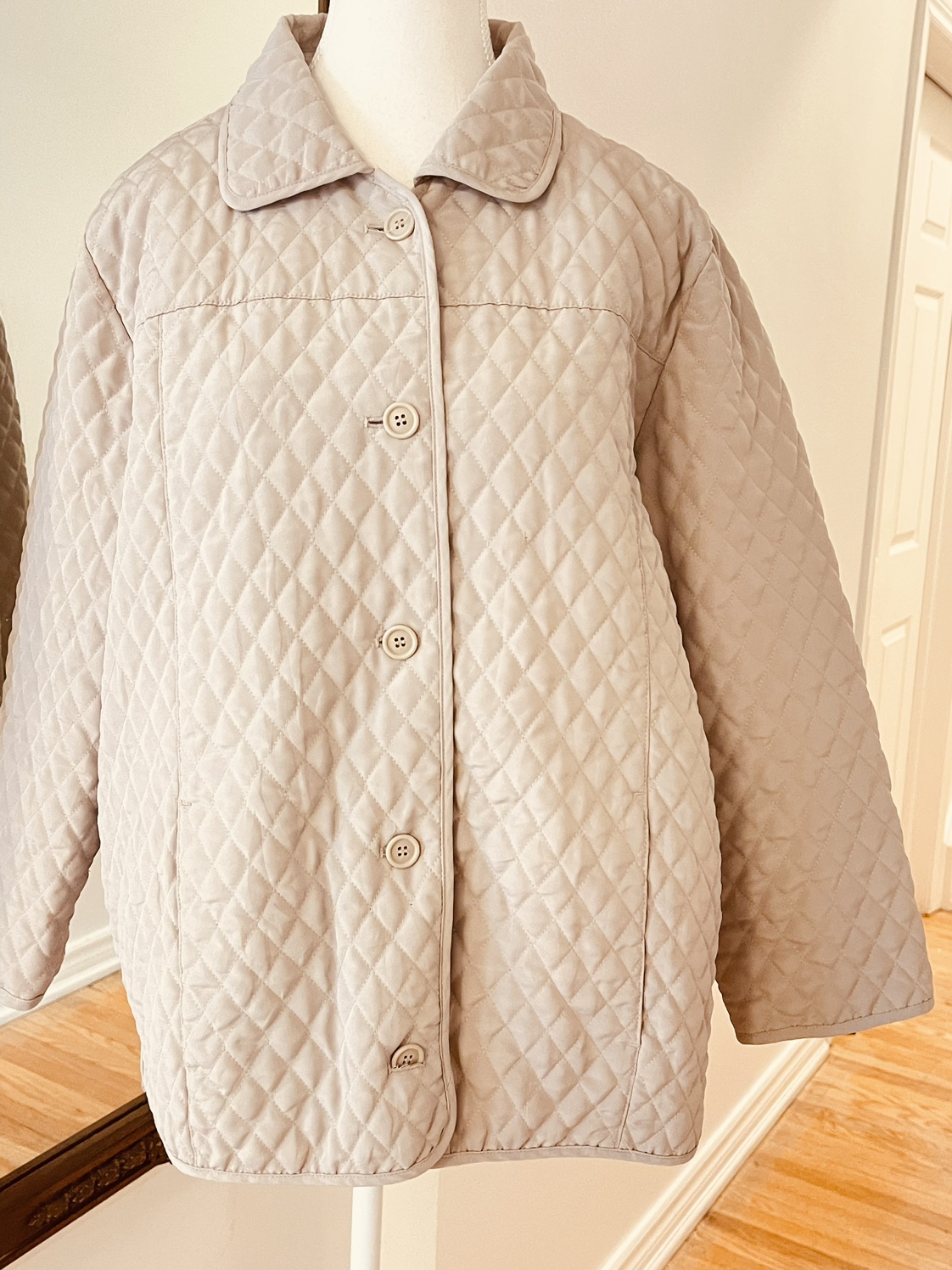 Beige Quilted Jacket thumbnail