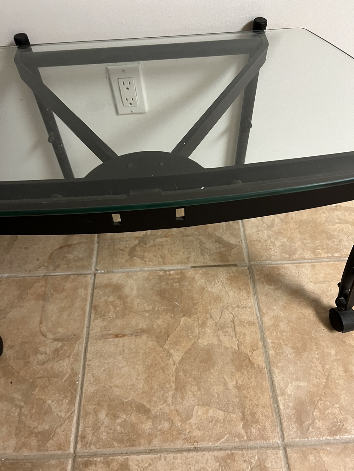 Rolling glass table - photo 2