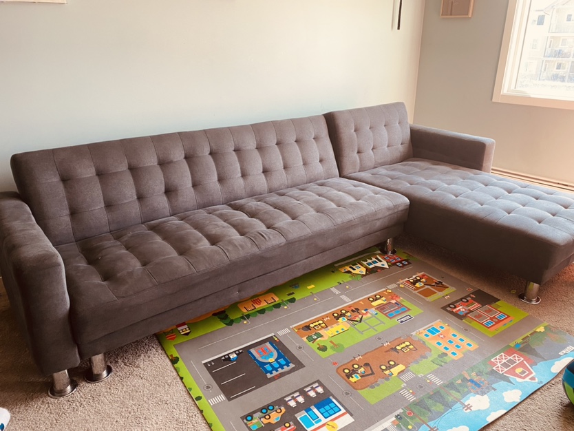 SOFA- SECTIONAL - Can turn into bed , includes Sofa cover too - photo 2