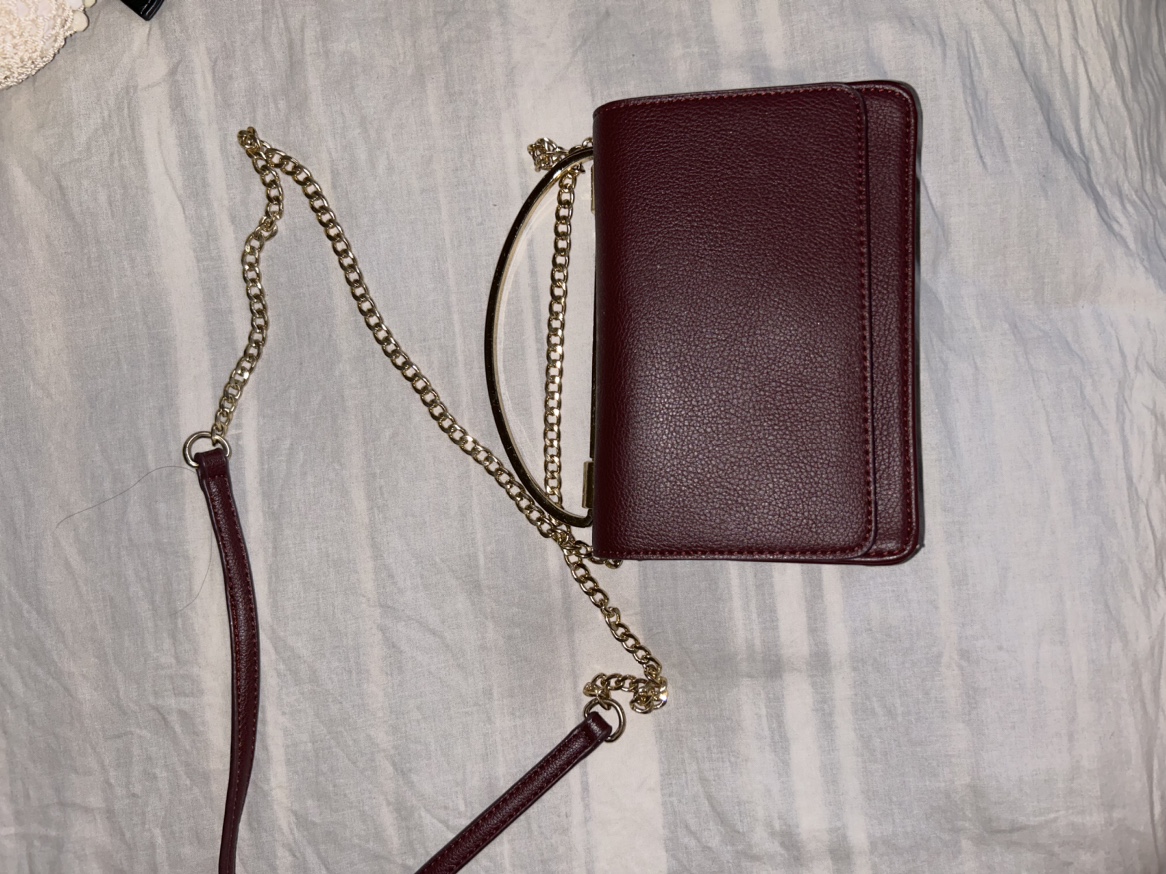 Burgundy Chain Strap Bag ✨ thumbnail