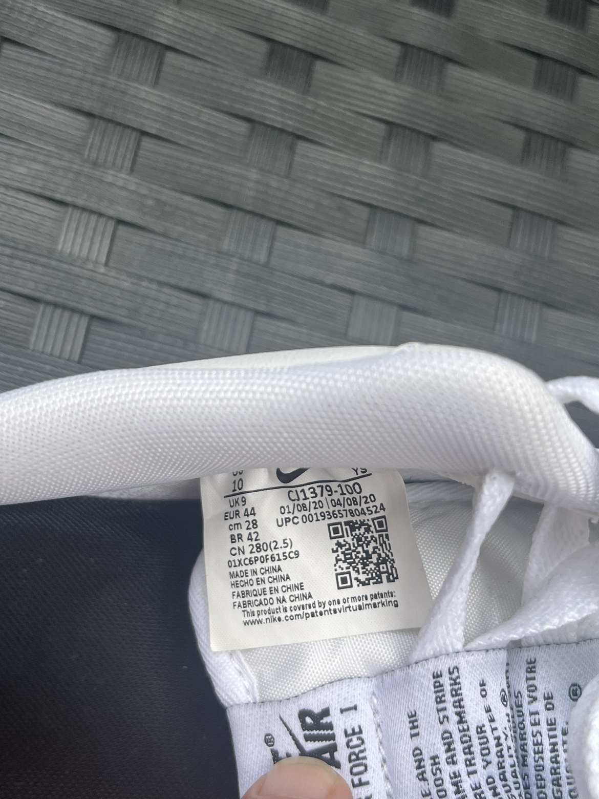 MENS SZ 10IKE AIR FORCE 1 image indicator(5)