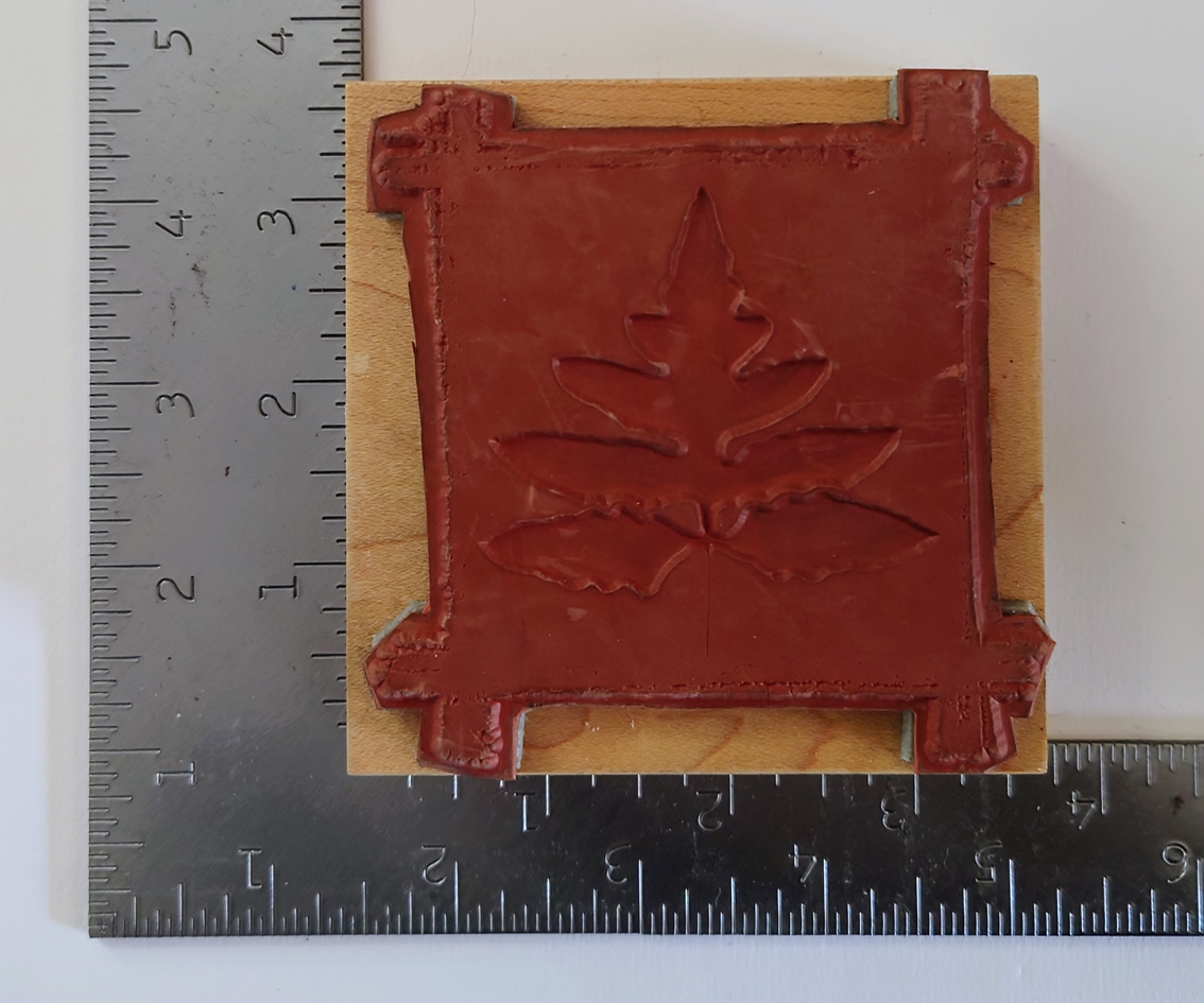 Fern Leaf Rubber Stamp image indicator(2)