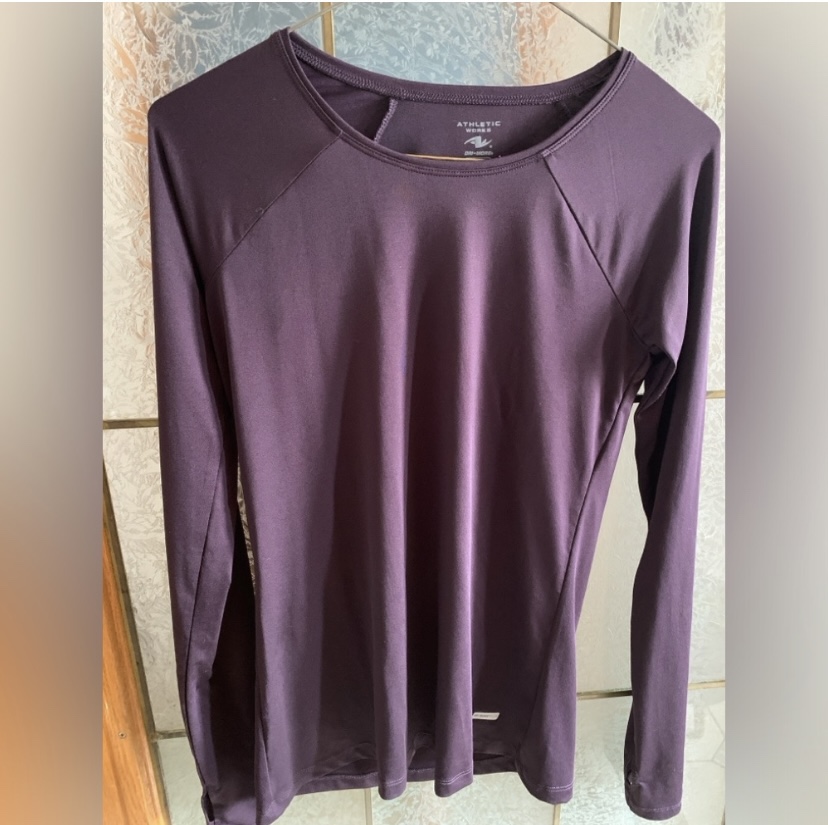 2  Purple and Green Athletic Works Long Sleeve Ts - photo 3