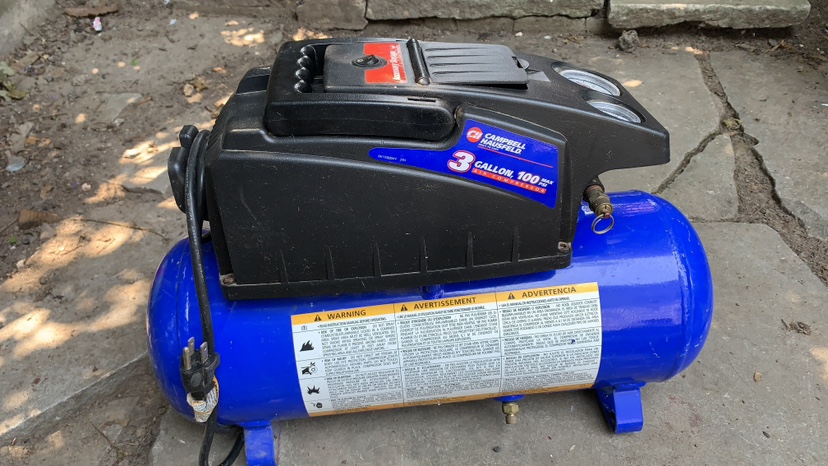 3 gallon 100psi compressor.  Campbell Hausfeld - photo 5