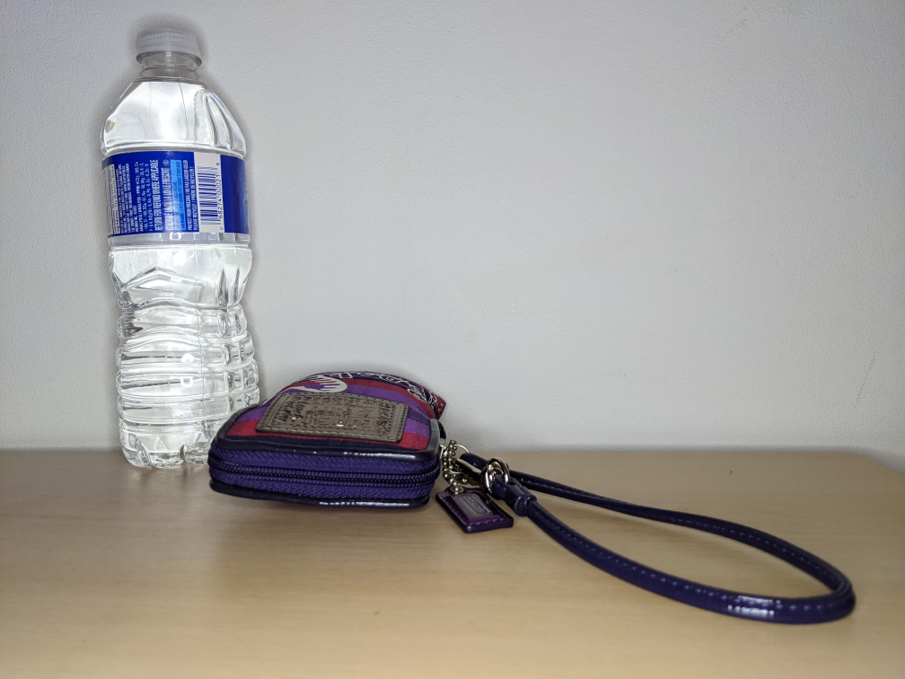 Coach Tartan Poppy Purple Plaid Tartan Wristlet / Pouch Small image indicator(4)