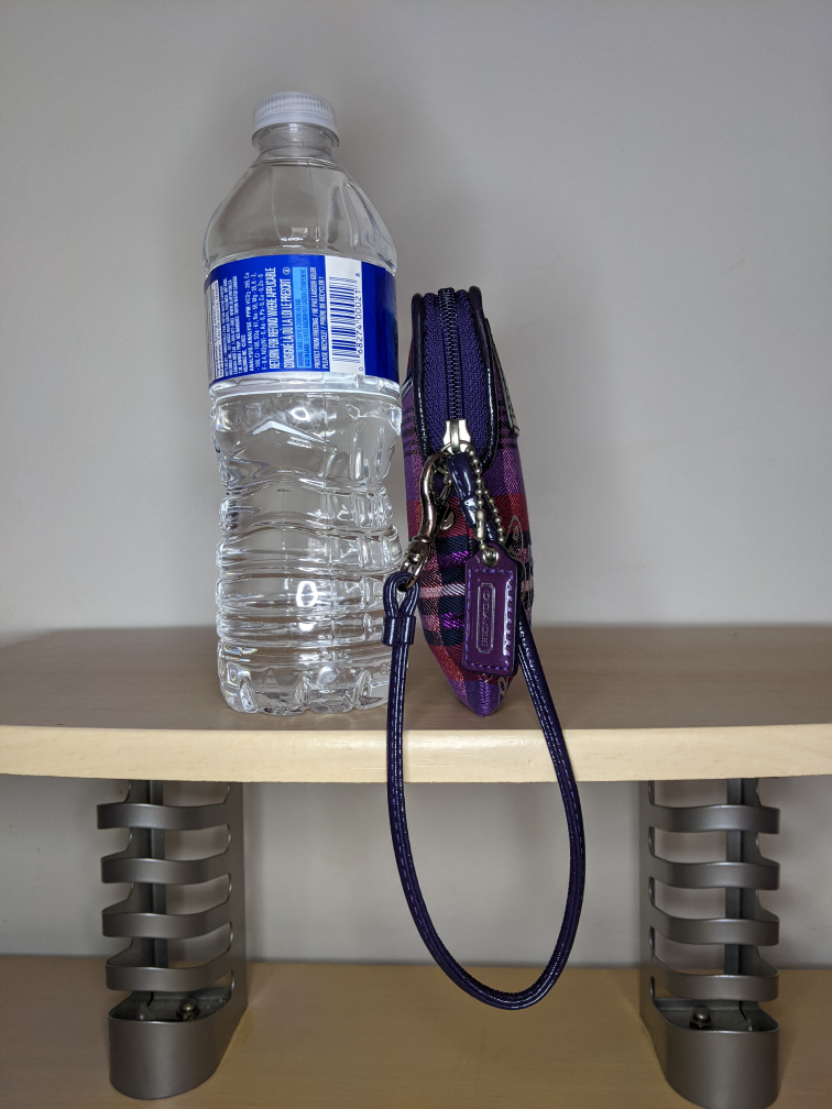 Coach Tartan Poppy Purple Plaid Tartan Wristlet / Pouch Small image indicator(6)