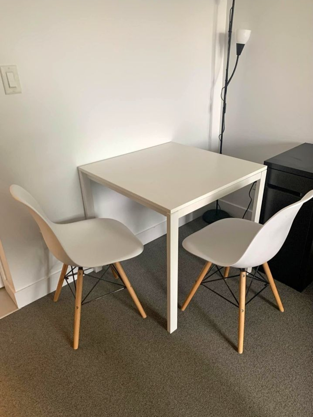 White Table and Chairs Set