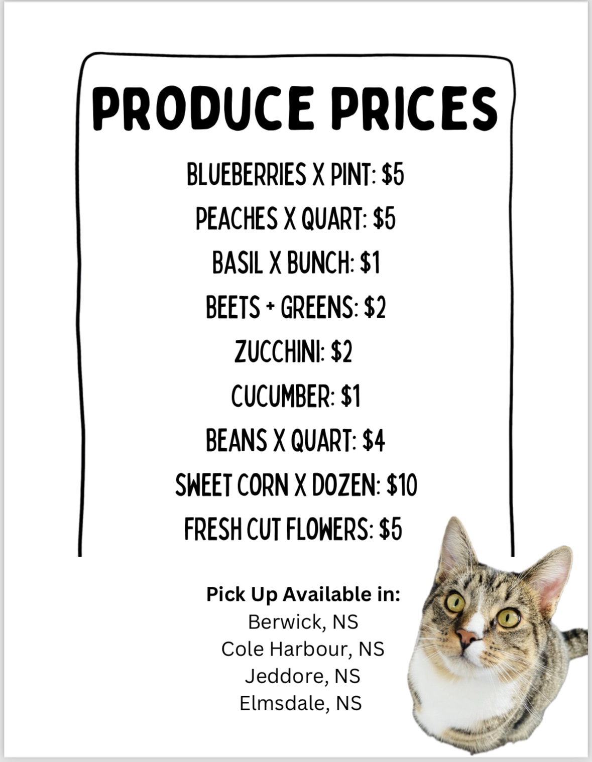 Freshly Picked Annapolis Valley Produce