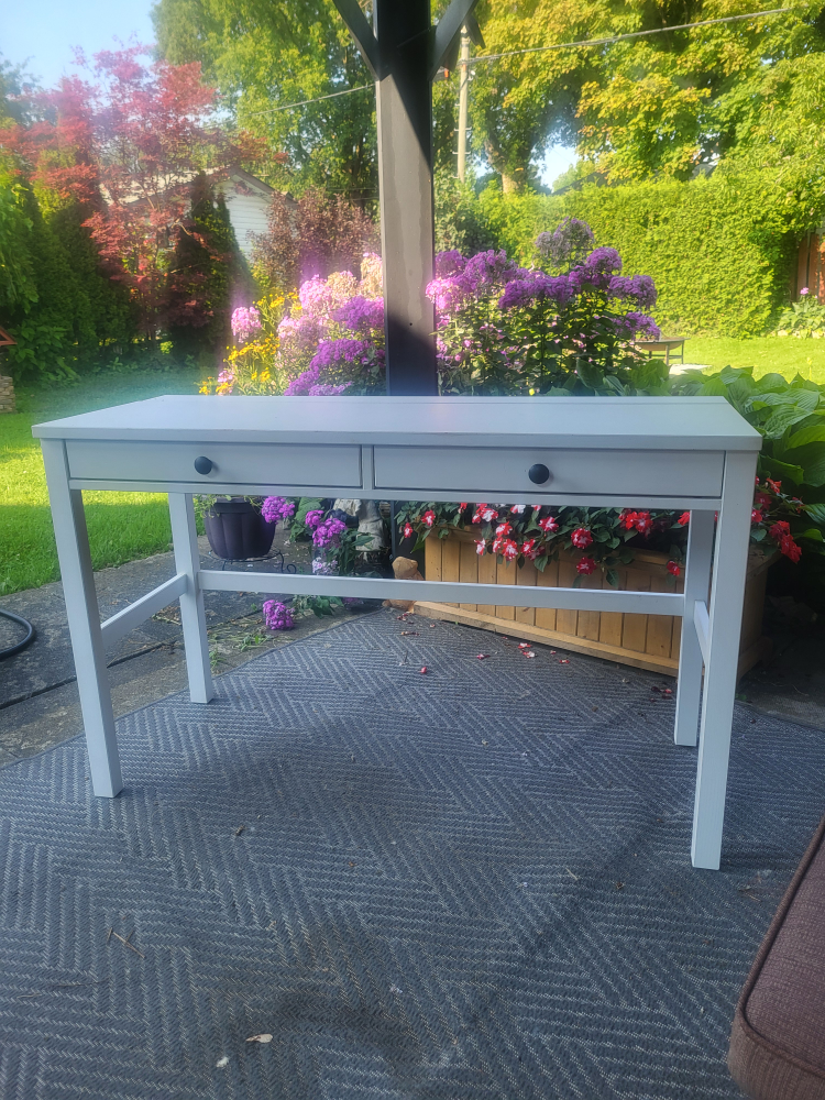White Solid Wood Ikea Hemnes Desk. Gently used thumbnail