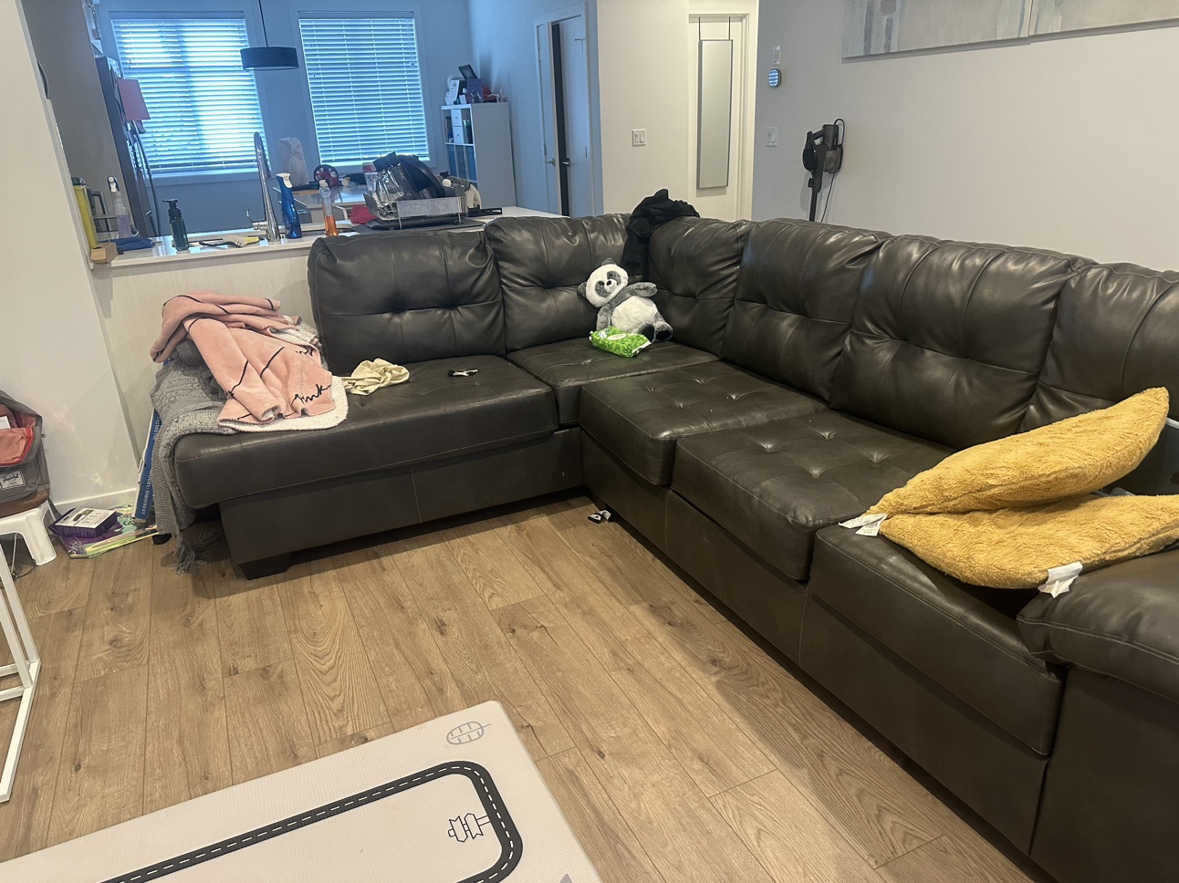 Ashley leather couch - photo 2