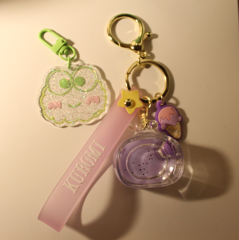 Sanrio Keroppi & Kuromi Keychains