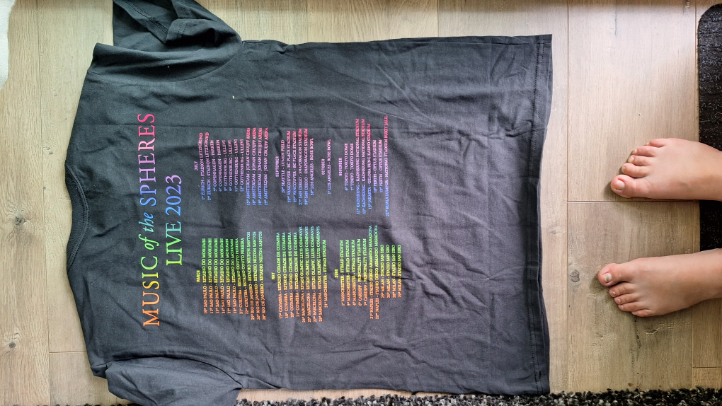 Coldplay Music of the Spheres T-shirt 2023 San Diego - photo 2