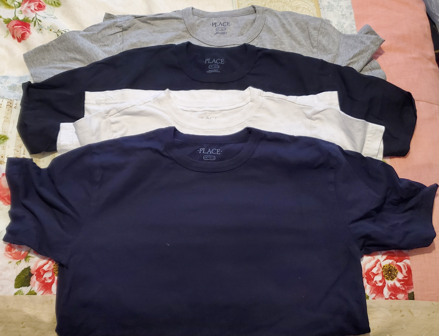 Gently used kid's plain tees size 10 to 12 thumbnail