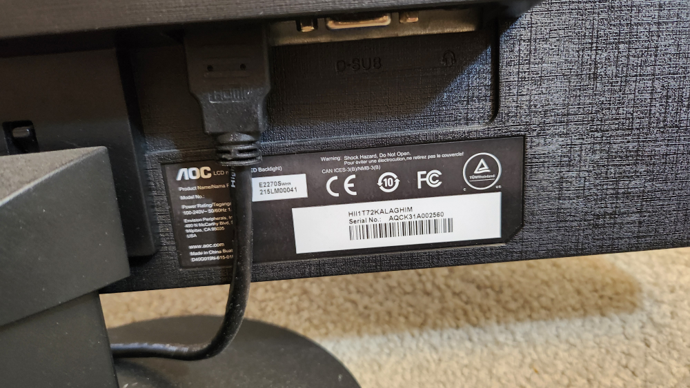 AOC Monitor 21" Full HD - photo 3