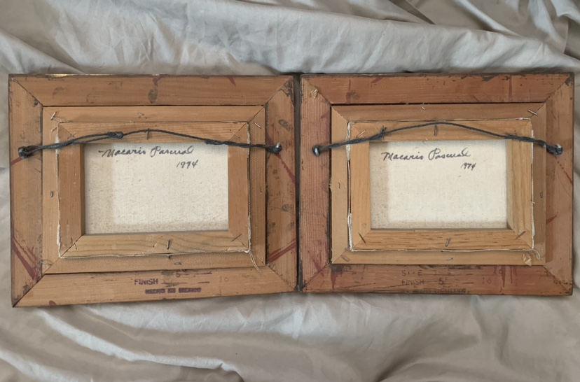 Set of 2 Vintage Framed Oil Paintings image indicator(4)