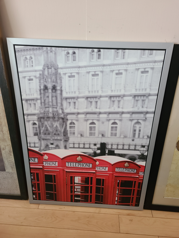 IKEA Vishult Framed London Telephone Booths Print thumbnail
