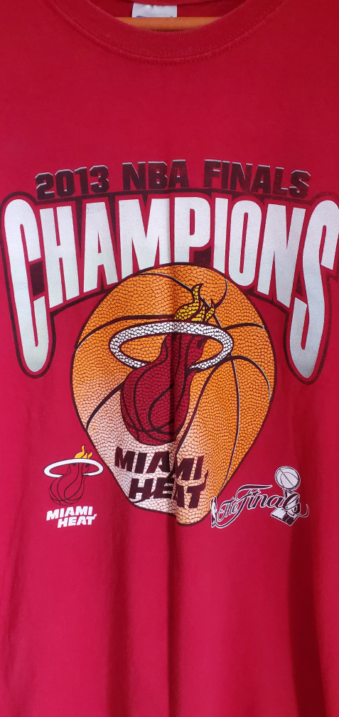 2013 Miami Heat NBA Champions Shirt Size 2XL - photo 3