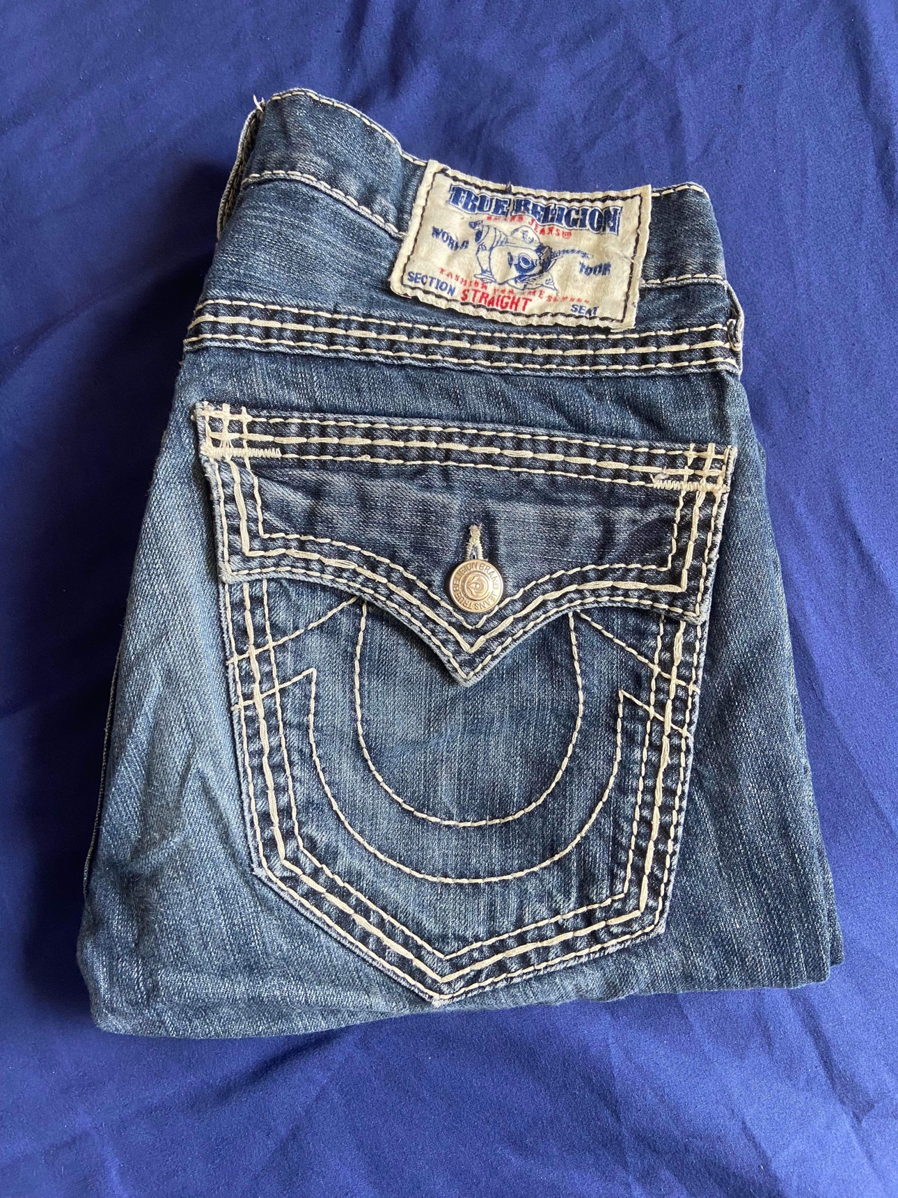 Men’s True Religion Jeans MB3 Ricky Straight Fit thumbnail