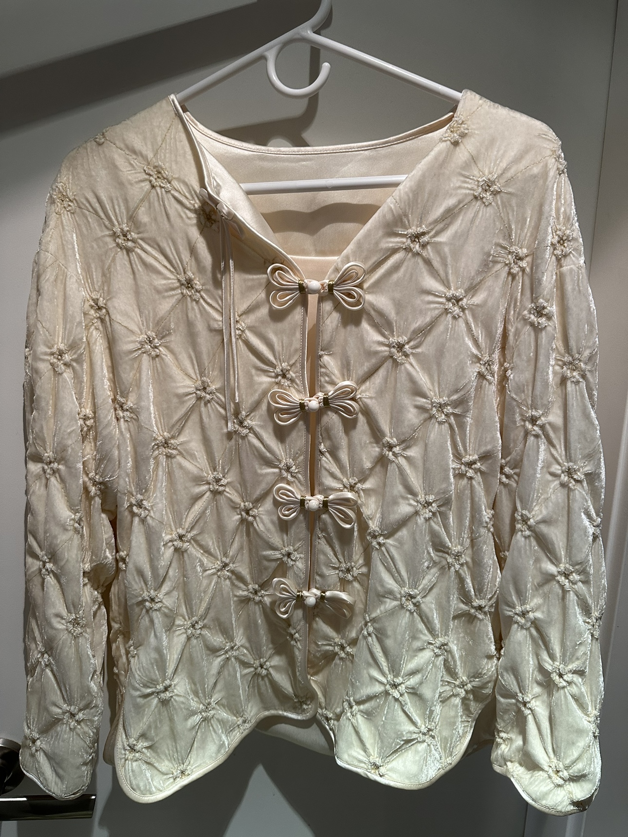 Cream Embroidered Jacket