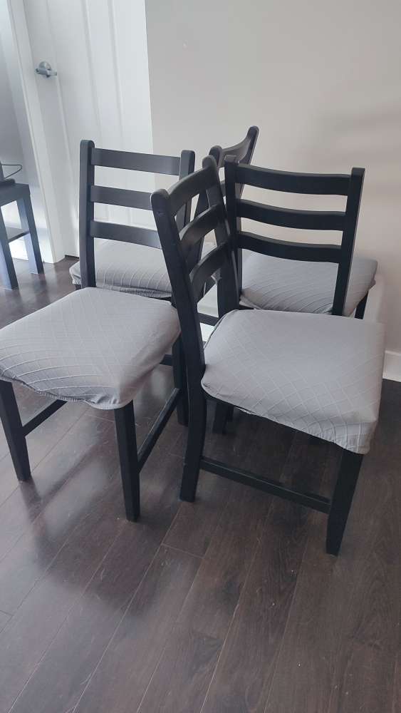 Table and 4 chairs black-brown IKEA - photo 3