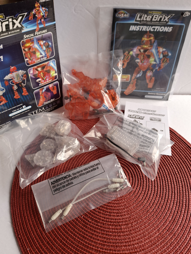 RARE Lite Brix Nitro Ninja Light Up Robot image indicator(4)