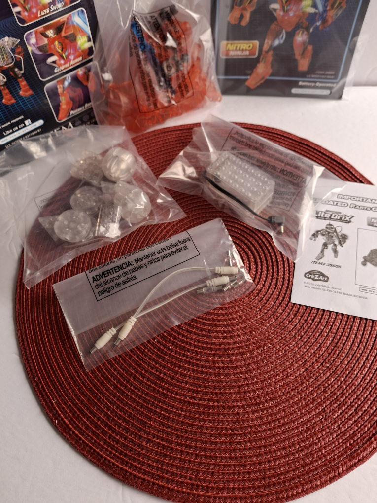 RARE Lite Brix Nitro Ninja Light Up Robot image indicator(5)