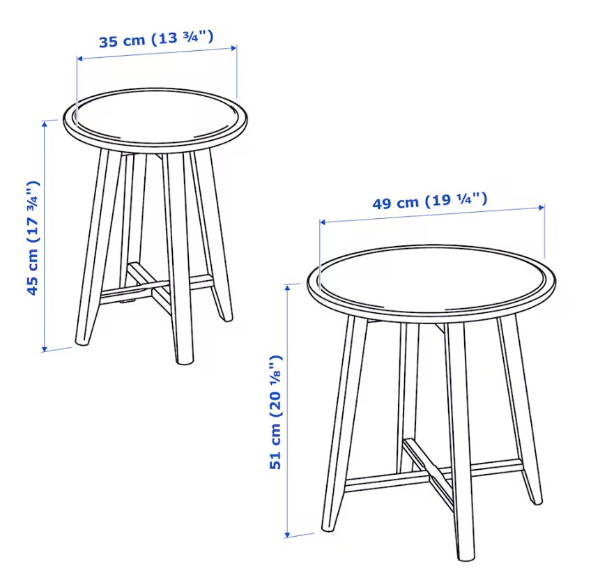 Nesting Tables - Set of two - photo 3