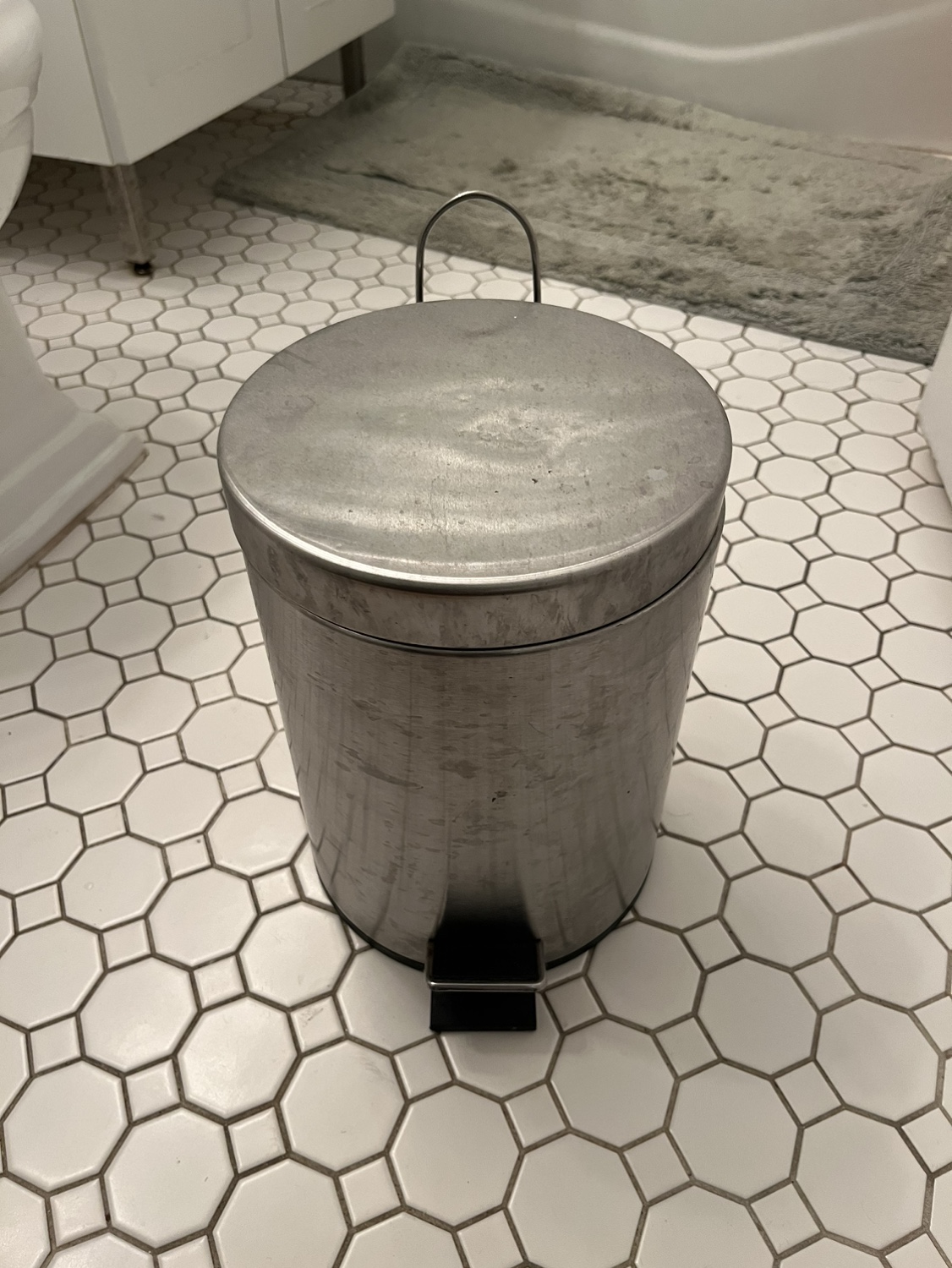 Stainless Steel Step Trash Can #freecycle thumbnail