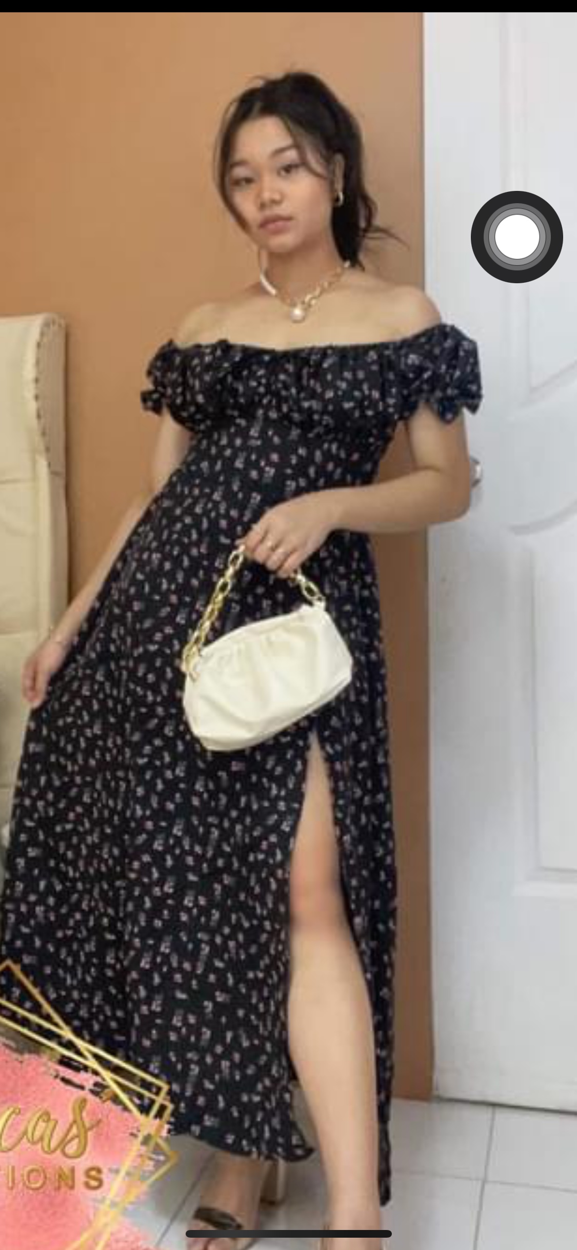 $7 only maxi printed dress thumbnail