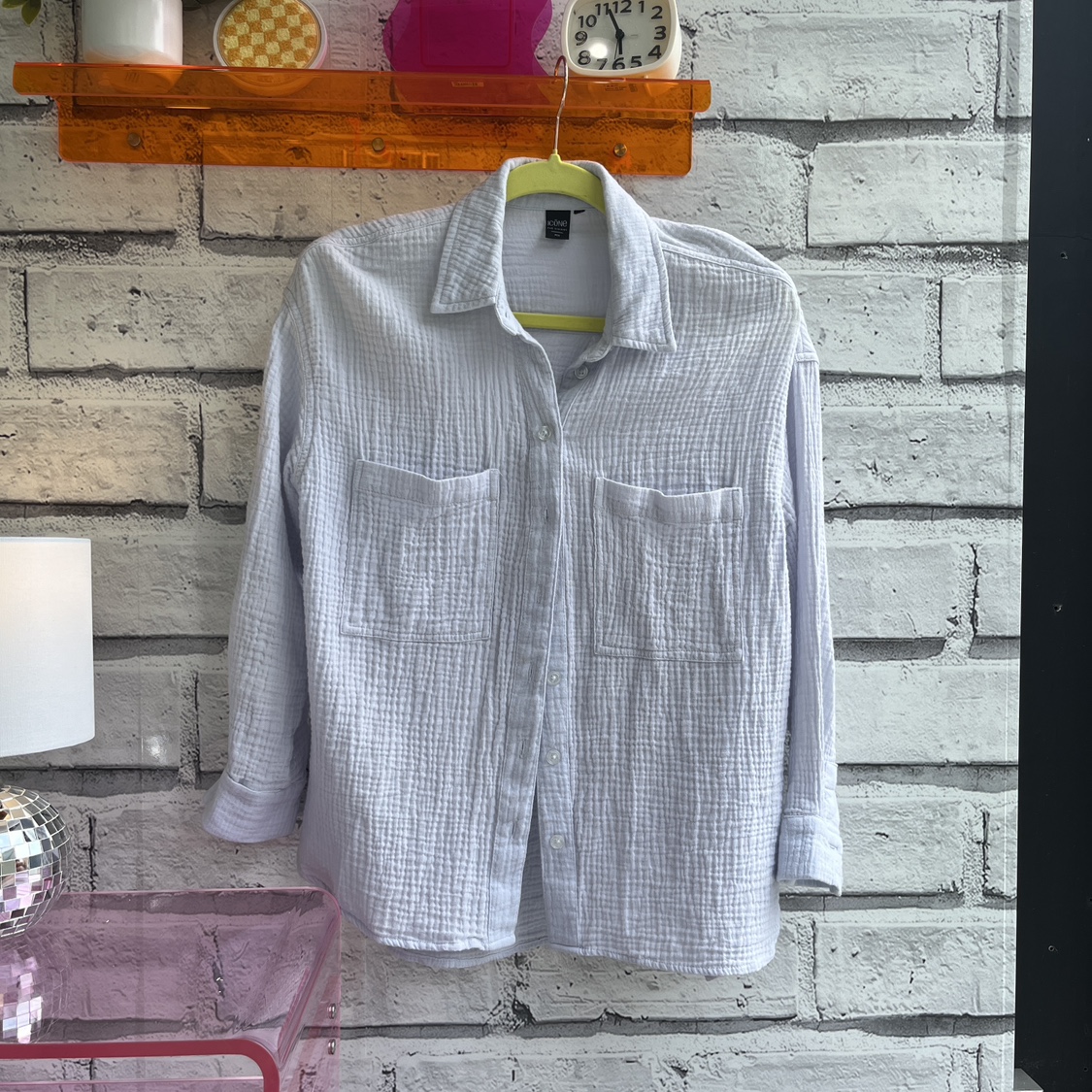 Oversized crinkle gauze shirt #freecycle thumbnail