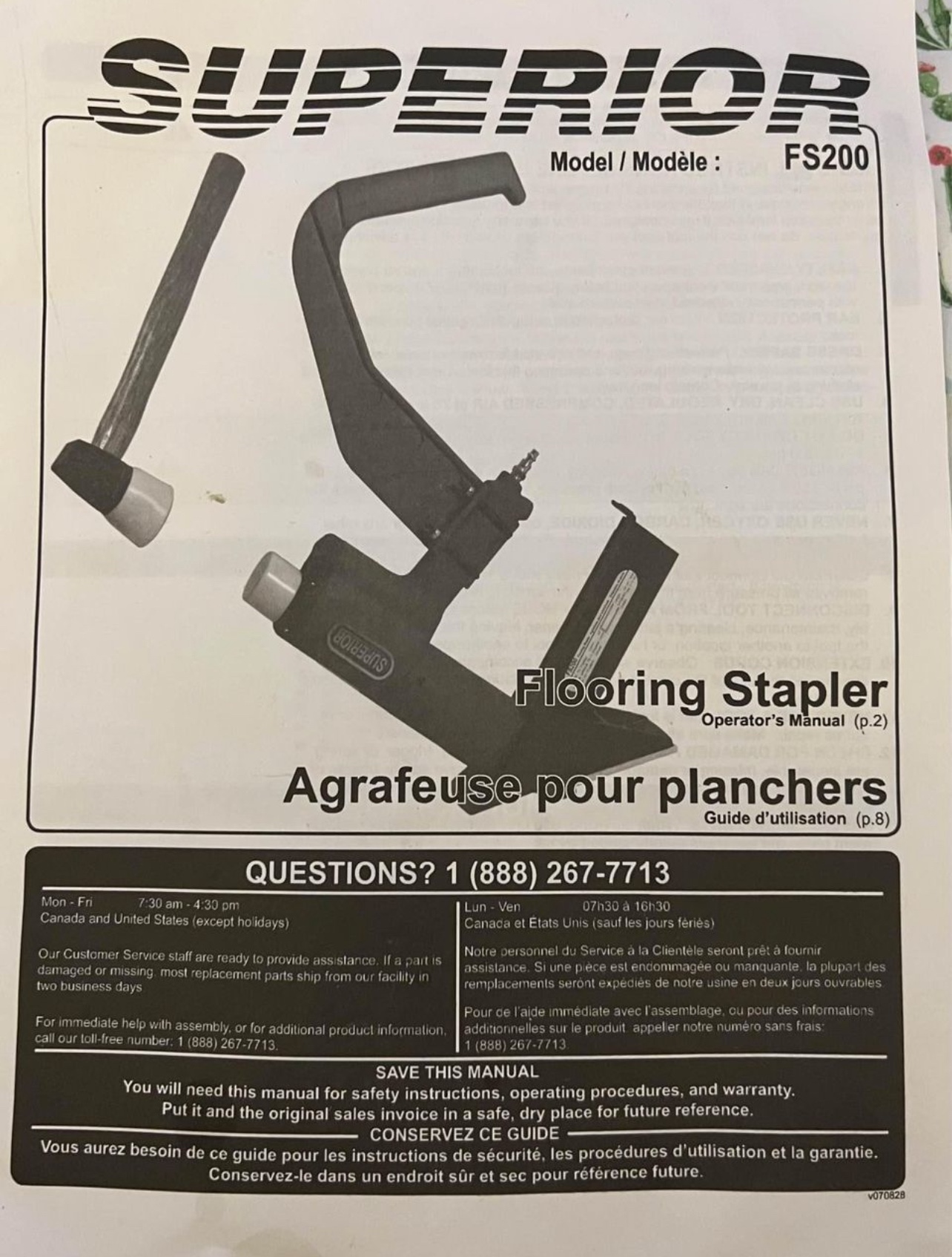 Superior FS200 Flooring Stapler thumbnail