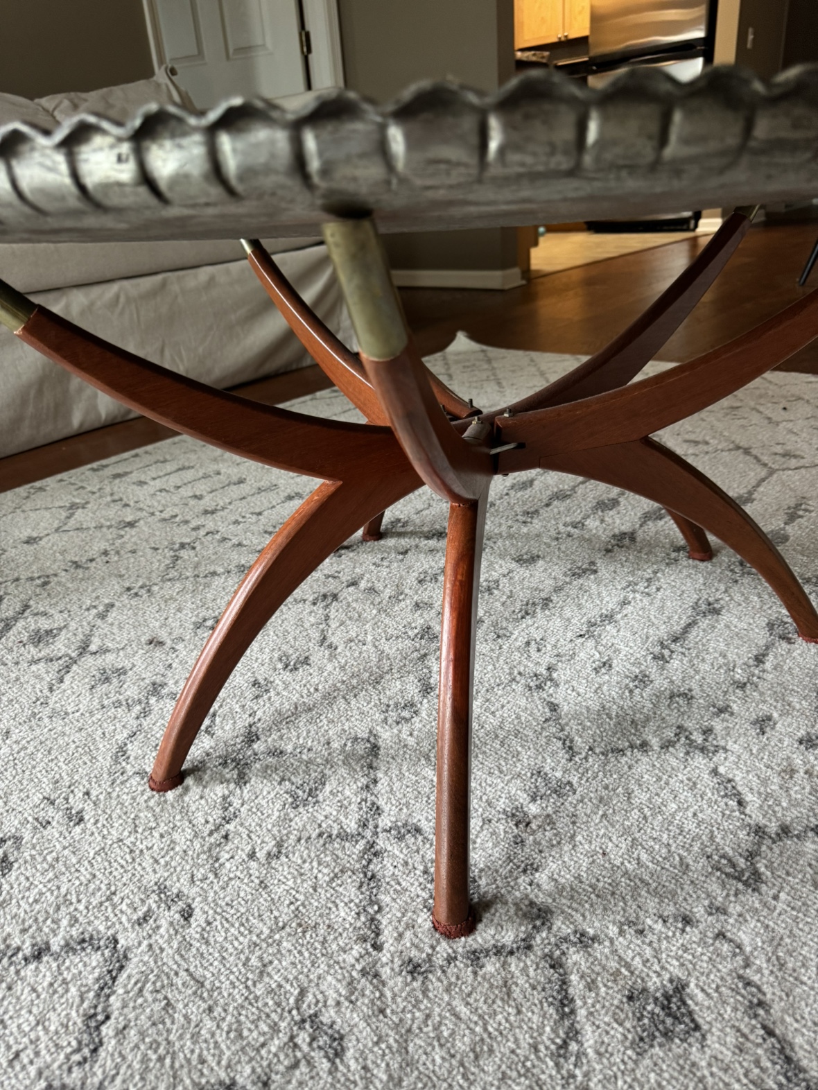 Antique Metal Tray Table - photo 4