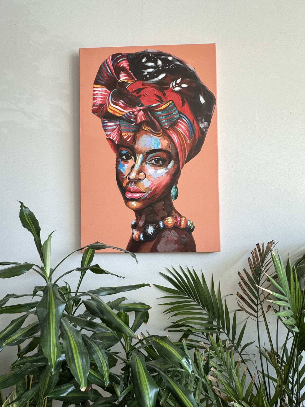 African Woman Canvas Wall Art