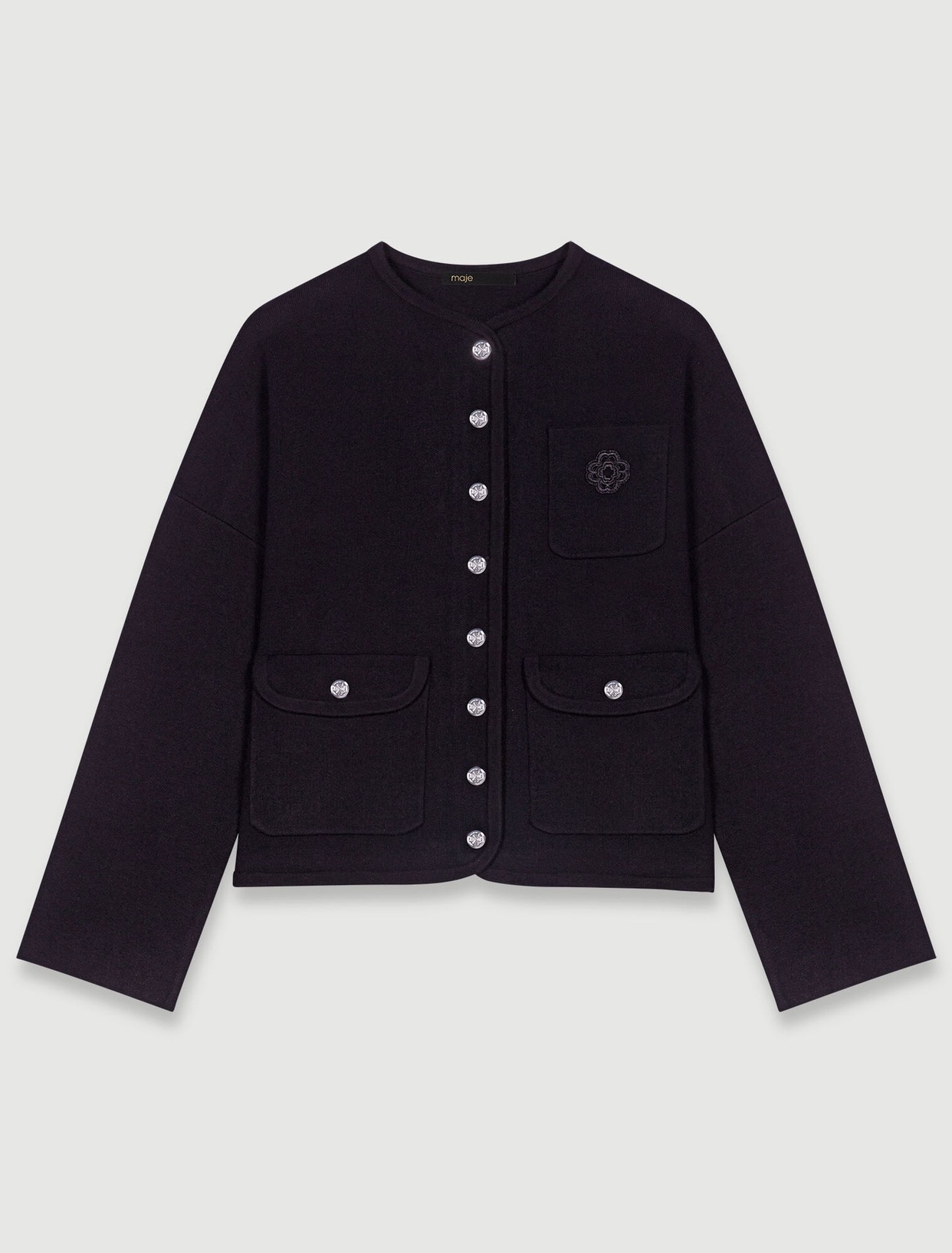 Maje - Cropped Knit Cardigan **Sz MEDIUM** $220 thumbnail