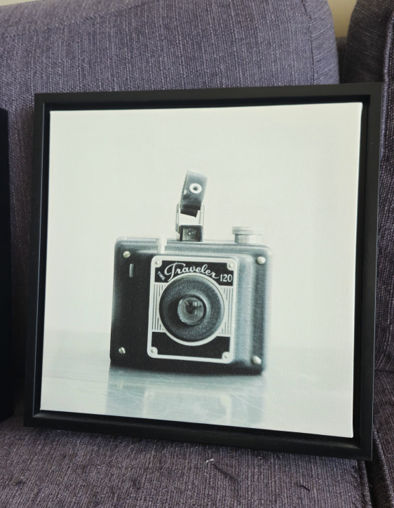 Vintage Typewriter and Camera Canvas Wall Art - photo 2