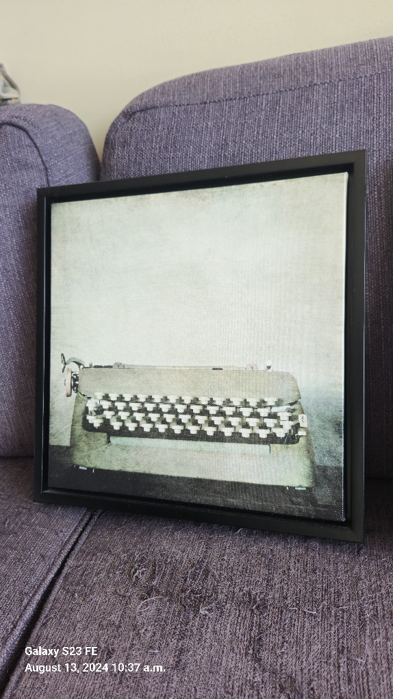 Vintage Typewriter and Camera Canvas Wall Art - photo 3