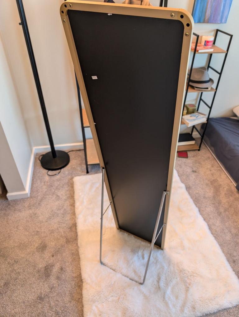 Golden Mirror with Stand - photo 2