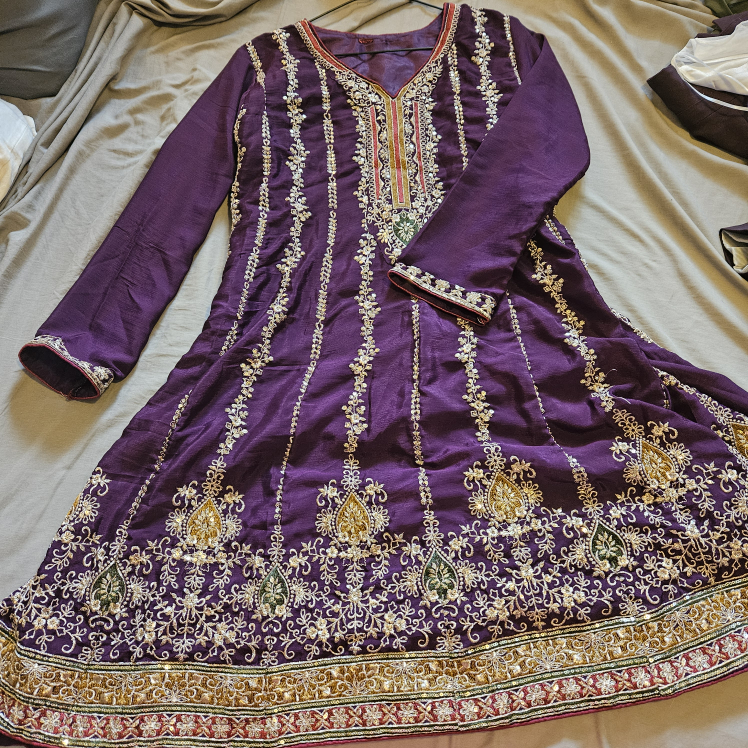 Indian Pakistani Dress Sharara 3-piece Set thumbnail