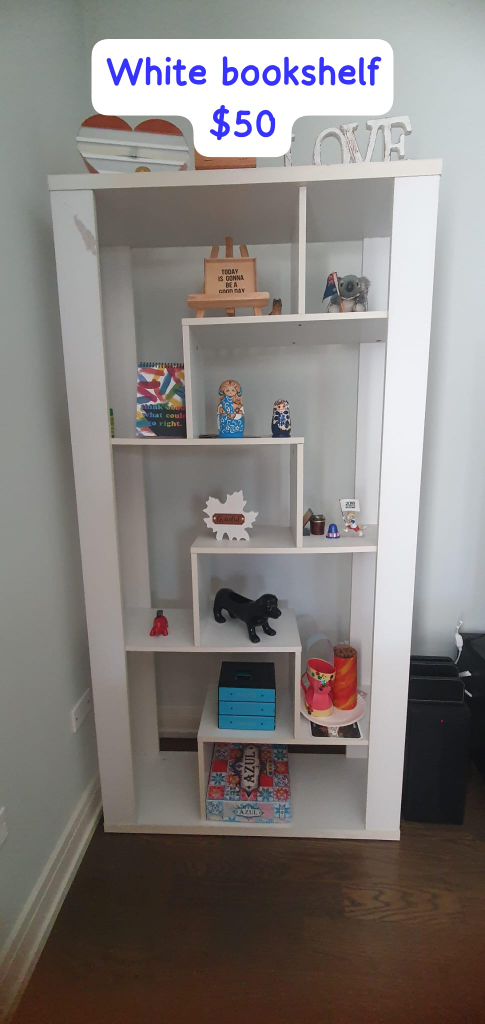 Modern White Bookshelf