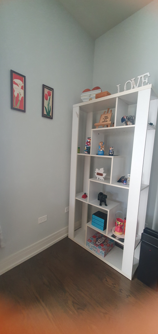 Modern White Bookshelf - photo 2
