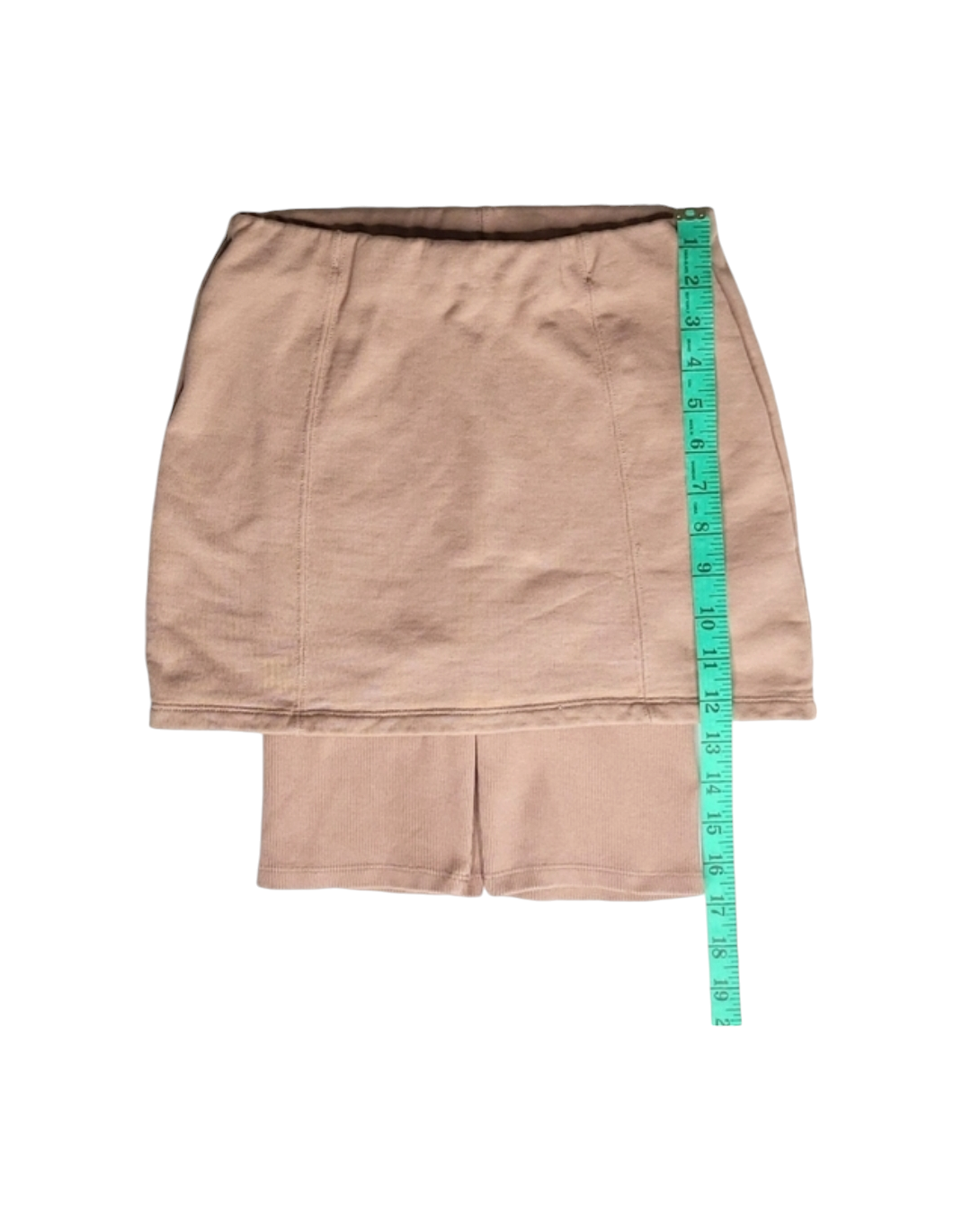 Zara Dusty Rose Ribbed Cotton Skort / Biker Shorts small image indicator(9)