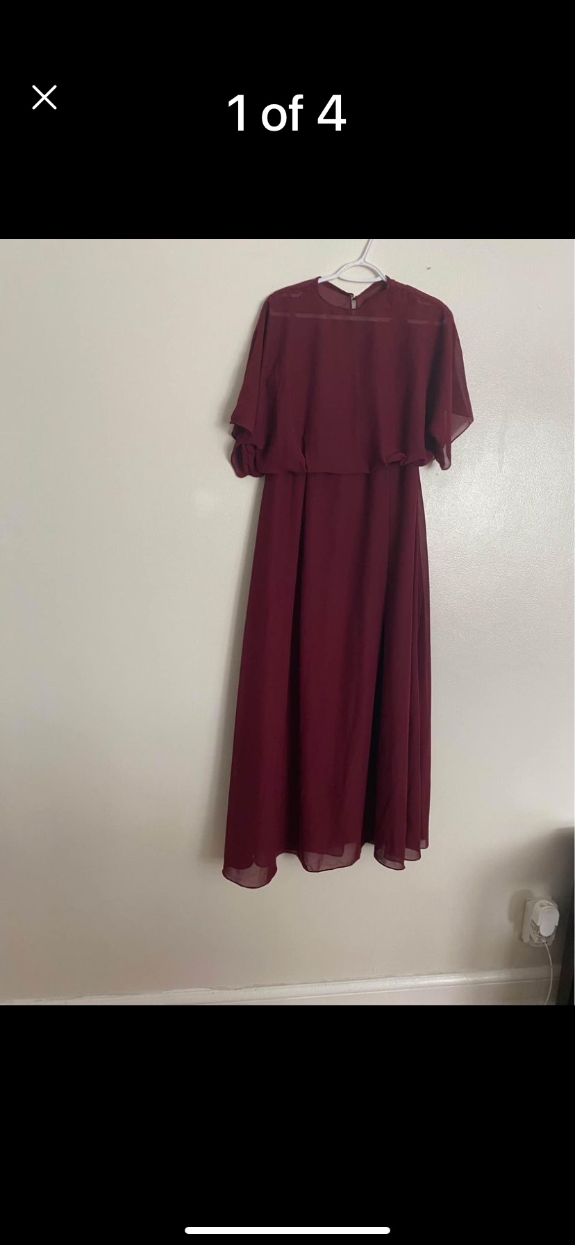 Burgundy Bridesmaid Dress - photo 3